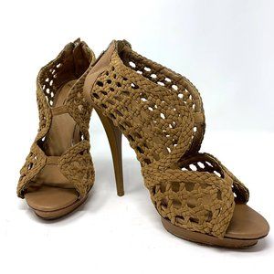 Mark + James Mariola Woven Suede Heels